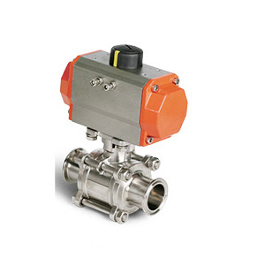 鋁制快裝氣動(dòng)三片式球閥